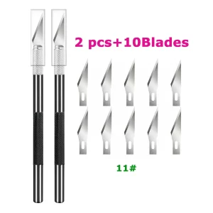 Precision Craft Knife 2-Pack + 10 #11 Blades